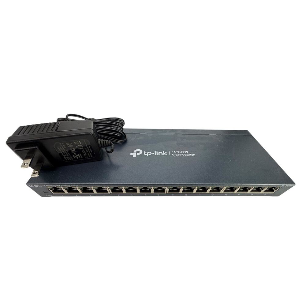 TP-Link TL-SG116 16 Port Gigabit Switch Easy Smart Managed Plug & Play